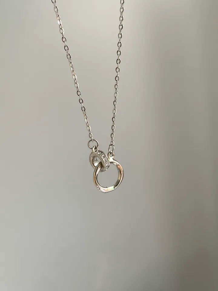 [1+1/써지컬] Mobius Link Luxury Necklace 모비우스 링크 럭셔리 써지컬 스틸 목걸이 심플 데일리 상세 이미지 5