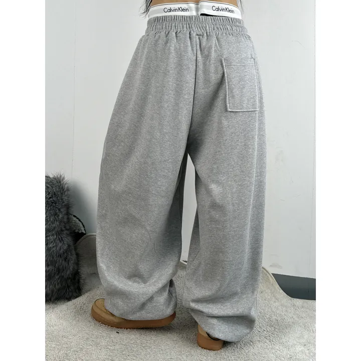 ❤️‍🔥기모선택│업그레이드 ver.│누적판매1,000 돌파 기념│4size!❤️‍🔥[UNISEX/기획특가]사이드 폴드 핀턱 스트링 루즈 와이드 벌룬 트레이닝 팬츠(2color) 상세 이미지 57