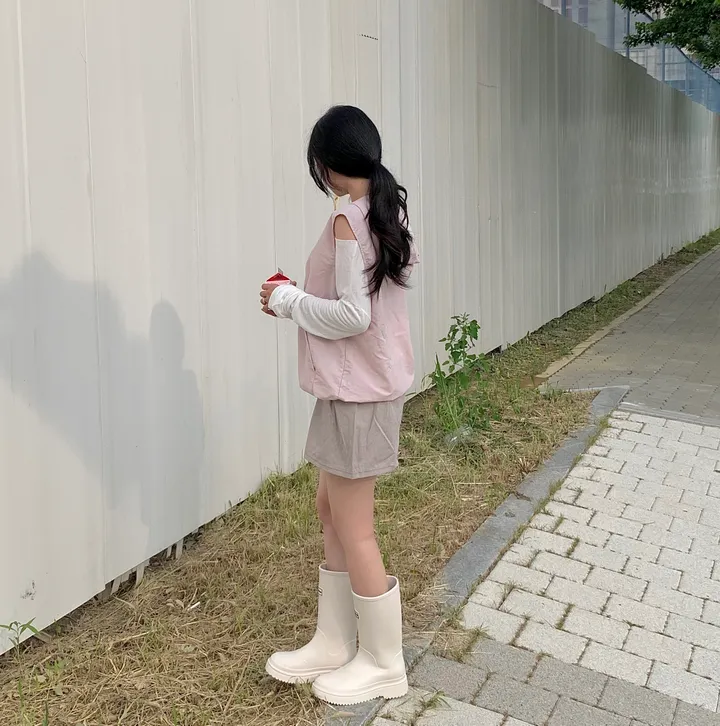 레코드 후드 나일론 조끼 : record hoodie Anorak vest - 4 color 상세 이미지 8