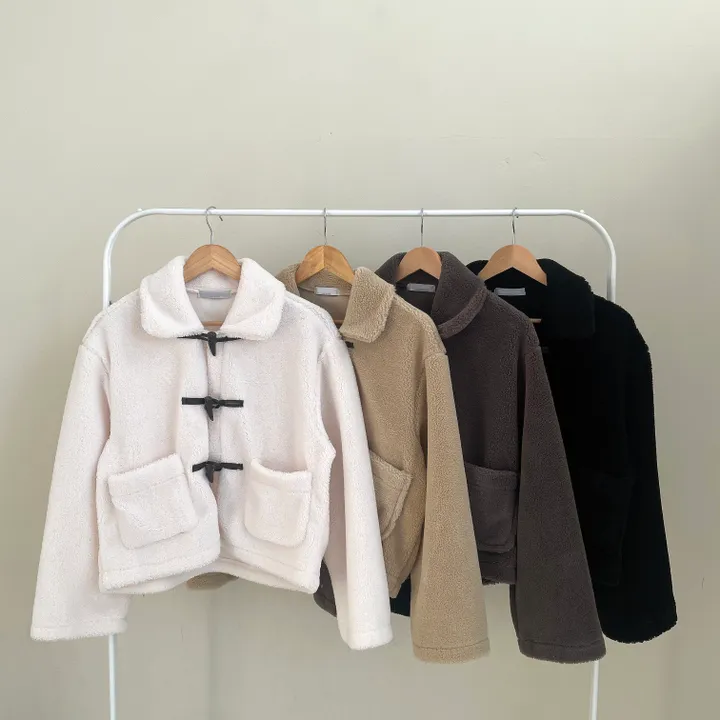 [최저가!러블리!]밍크 양털 더블 떡볶이 숏 자켓 코트 4color 상세 이미지 34