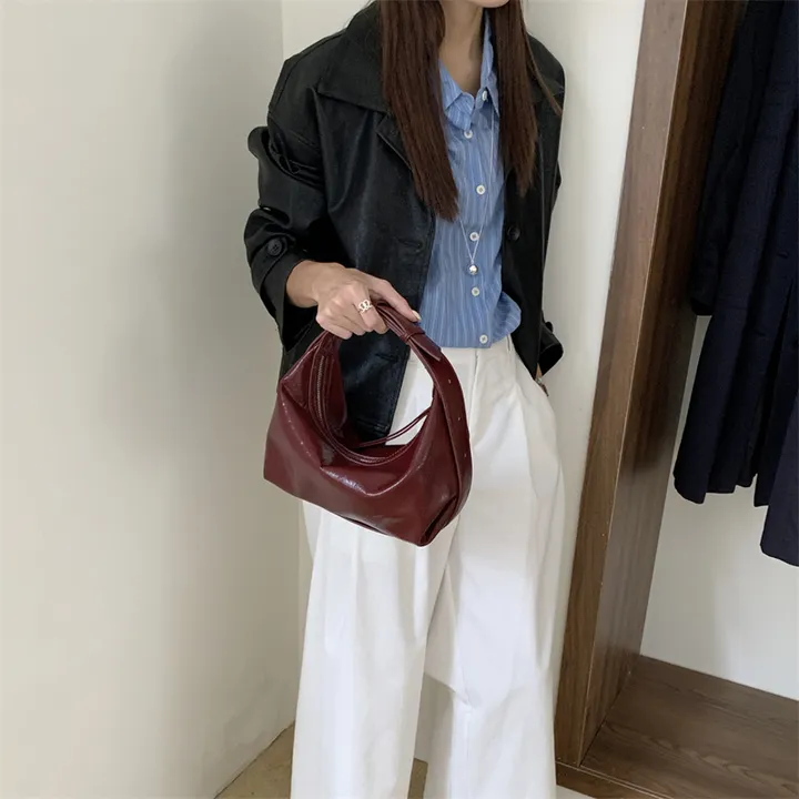 당일출고🚚 투웨이 호보백 만두백 토트백 숄더백 스트랩 반달백 스웨이드백 손가방 상세 이미지 18