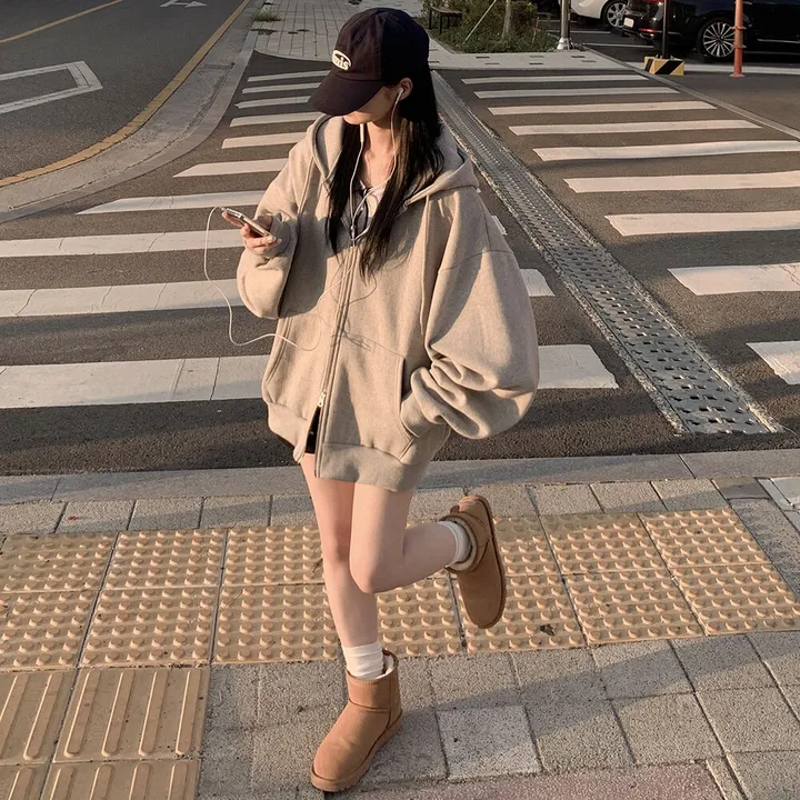 [자체제작/남녀공용/양기모] 리얼왕오버핏! 투웨이 후드집업 빅사이즈 상세 이미지 27