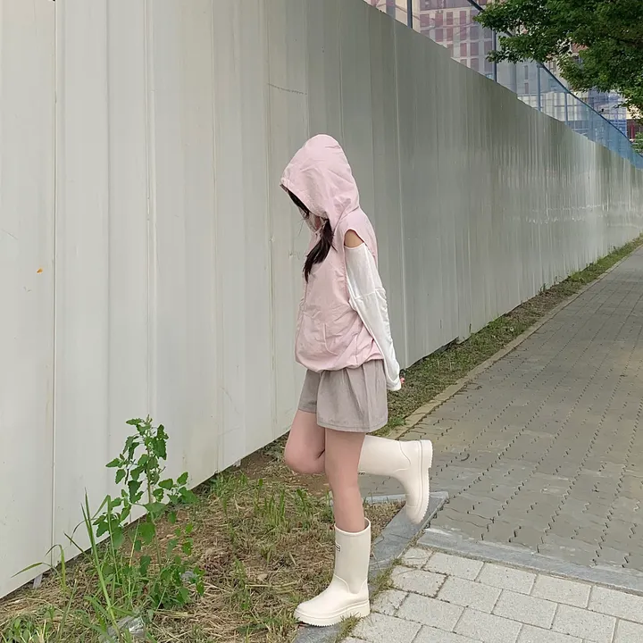 레코드 후드 나일론 조끼 : record hoodie Anorak vest - 4 color 상세 이미지 15