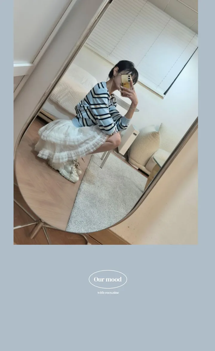 🌸꾸안꾸끝판왕🌸허리잘록핏💗[신상][여리여리][컬러맛집]하이틴 러브 스프라이프 단가라 가디건 (3color) 상세 이미지 14