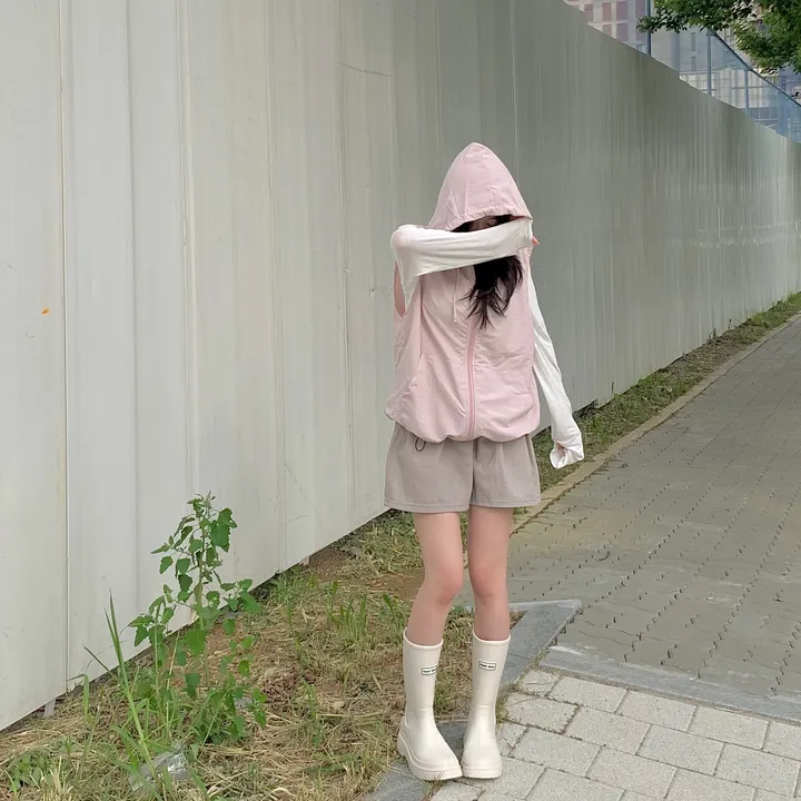 레코드 후드 나일론 조끼 : record hoodie Anorak vest - 4 color 상세 이미지 20