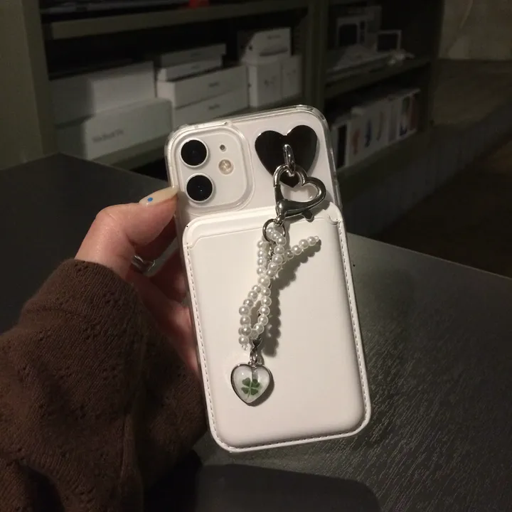 🍀2025 LUCKY drop heartchain clover phonecase 드롭하트체인 클로버 행운 폰케이스 상세 이미지 18