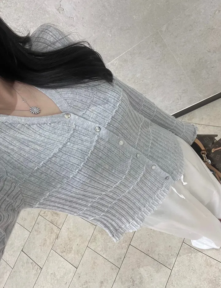 월요일발송🩶 여리폭탄 간절기 니트 가디건 상세 이미지 2