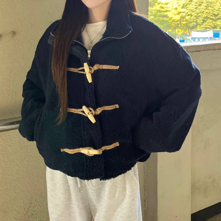 🚀당일출고🚀[뽀글이/누빔🔥/왕따뜻!/떡볶이/크롭]떡볶이뽀글이 떡볶이점퍼 누빔점퍼 떡볶이숏코트 뽀글이자켓 양털자켓 크롭아우터 상세 이미지 23