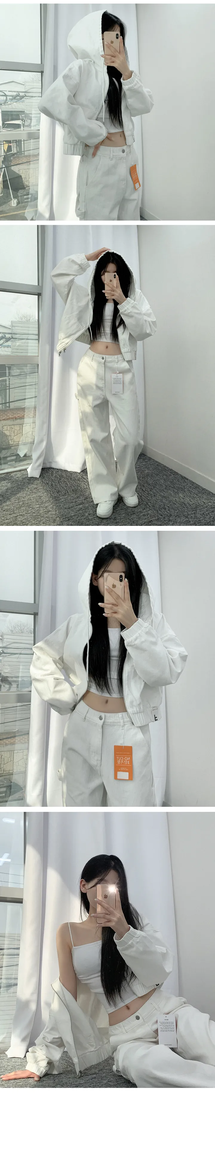 [당일출고🚀/얼굴소멸/아방핏] 셔터 빅후드 크롭 투웨이 집업 (2color) 상세 이미지 6
