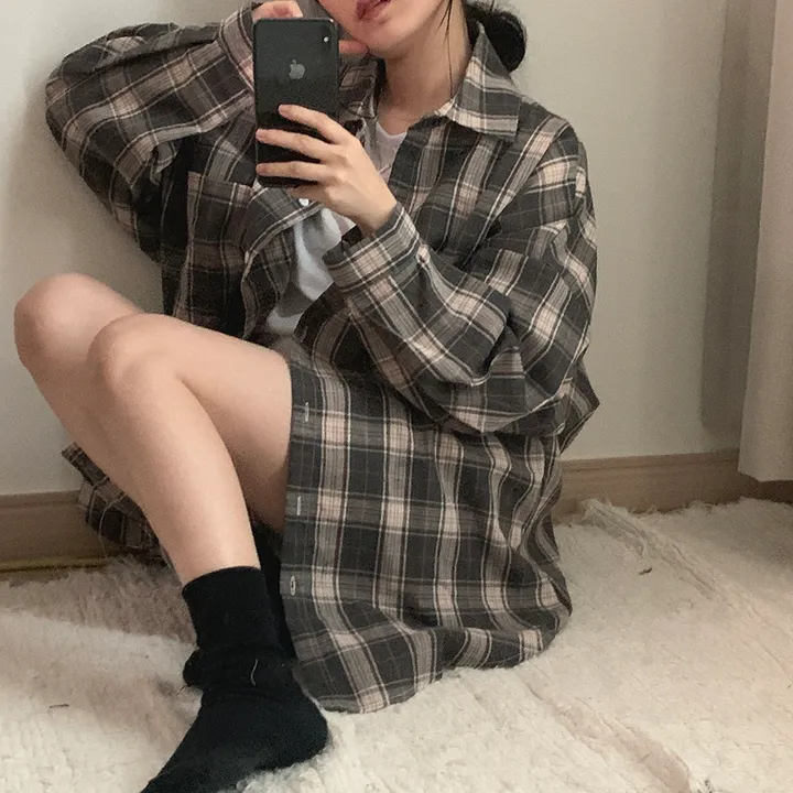 묶음할인🎈[오버핏🤍] 마가린 체크 오버 남방 상세 이미지 44