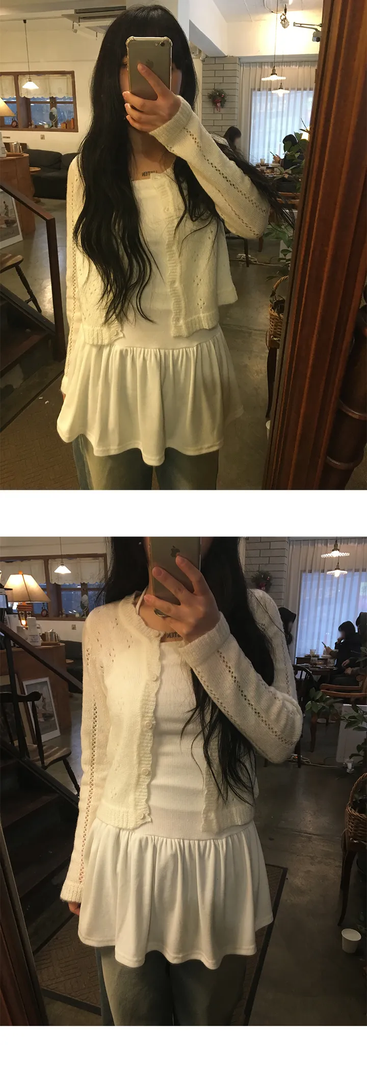 [Spring🌱] 하루카 펀칭 니트 가디건 (3color) 상세 이미지 10