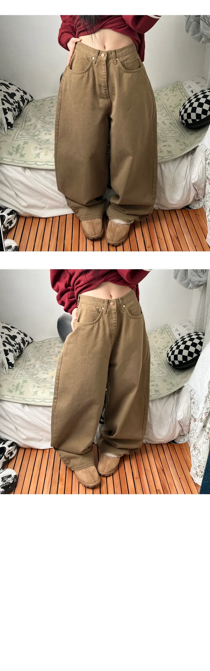 mega twill cotton wide pants 상세 이미지 17