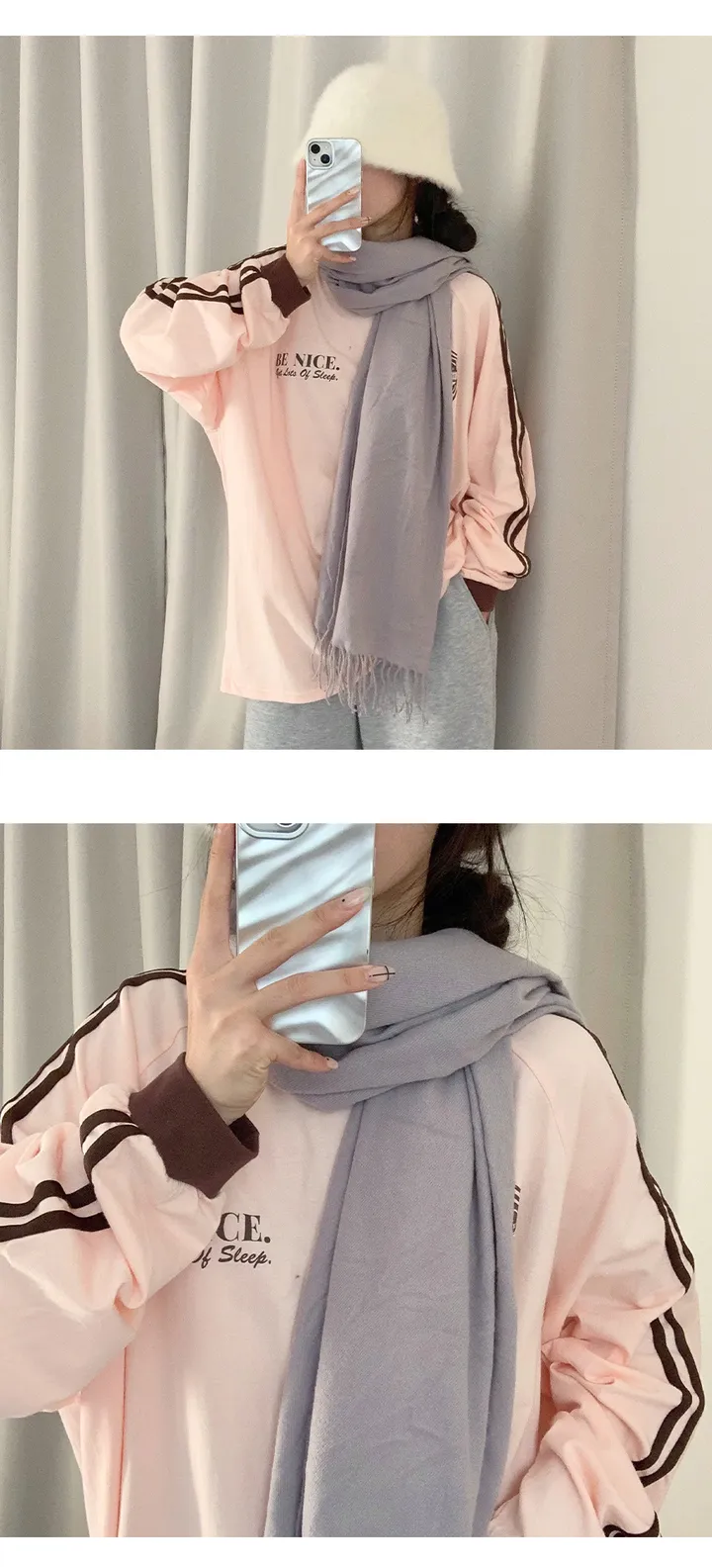 [무지10컬러💕] 버진울 딥무지 롱 오버사이즈 머플러 목도리 여자목도리 남자목도리 겨울 가을 겨울목도리 무지목도리 상세 이미지 37