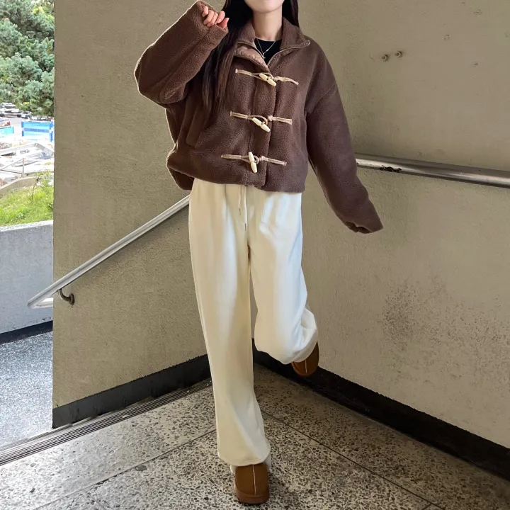 🚀당일출고🚀[뽀글이/누빔🔥/왕따뜻!/떡볶이/크롭]떡볶이뽀글이 떡볶이점퍼 누빔점퍼 떡볶이숏코트 뽀글이자켓 양털자켓 크롭아우터 상세 이미지 18