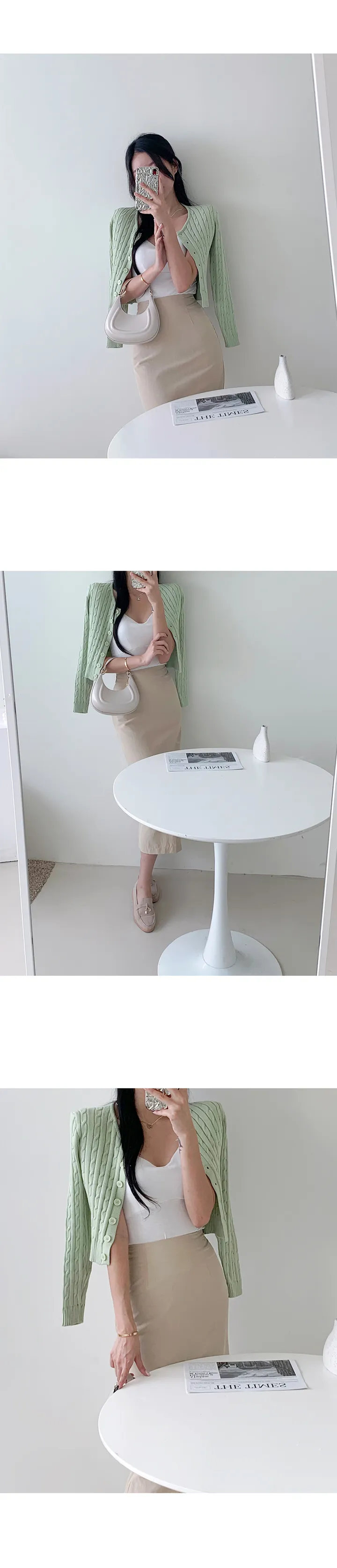 (재주문율 1000%, 리뷰극찬) 하밀 꽈배기 니트가디건 14color 상세 이미지 22