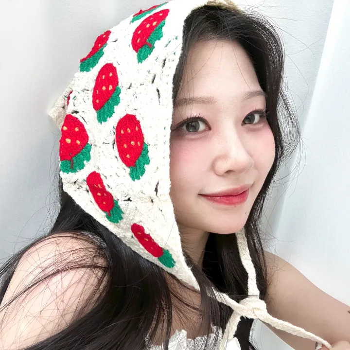[묶음할인✨2개:8800원/키치💖] 러블리 헤어 두건 반다나 -8color 봄 여름 체육대회 운동회 휴양지 여행 플라워 딸기 시스루 체리 학생 데일리 데이트 캐주얼 유니크 힙 상세 이미지 8