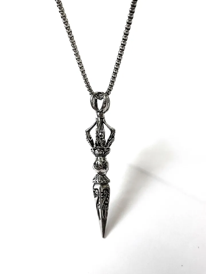 [s.steel] sculpture necklace | 조각 빈티지 목걸이 써지컬 상세 이미지 26