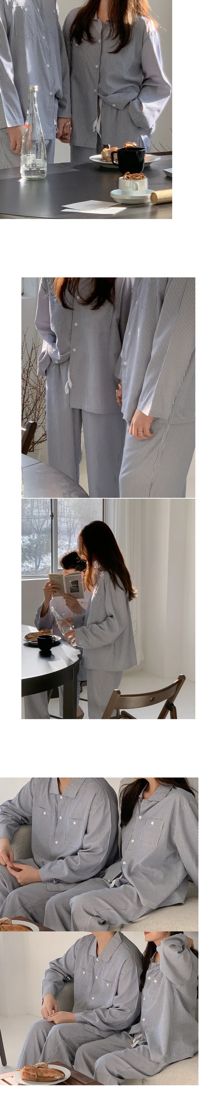 J'eu 슬로어 스트라이프 파자마세트 3color, 2size 상세 이미지 16