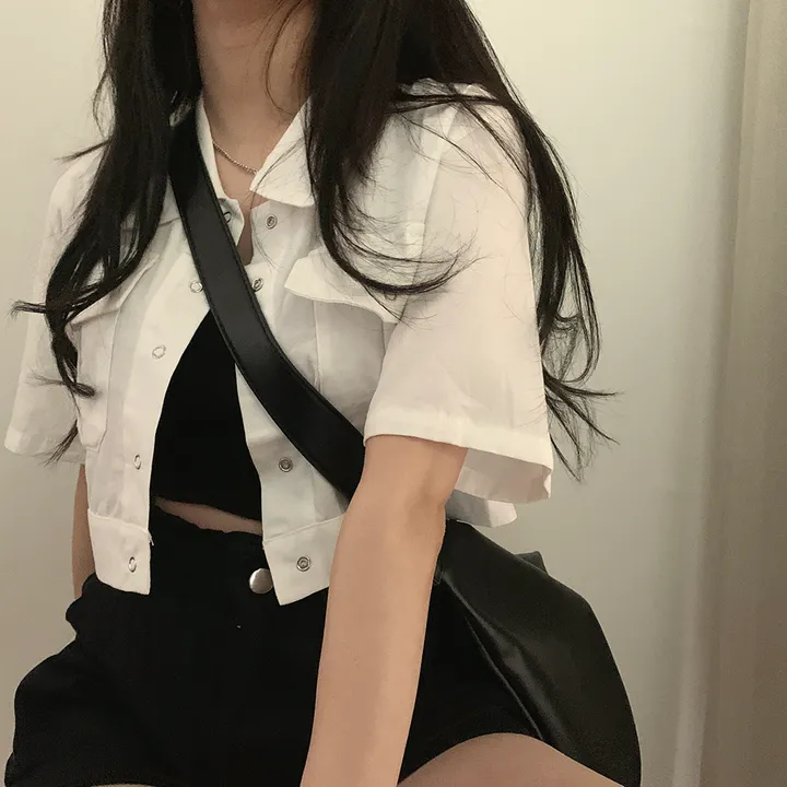 [여름*.*/핏보장🤍] 아몬드 야상 크롭 반팔 자켓 상세 이미지 40