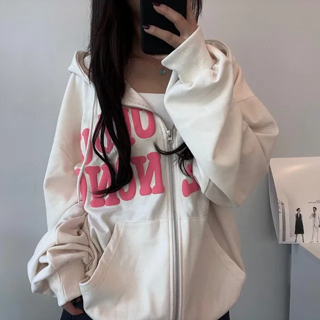 [기모ver.추가/특가할인중] 교복템강추 보호본능핏~  데일리 캐주얼 투웨이 발포 레터링 후드집업 상세 이미지 49