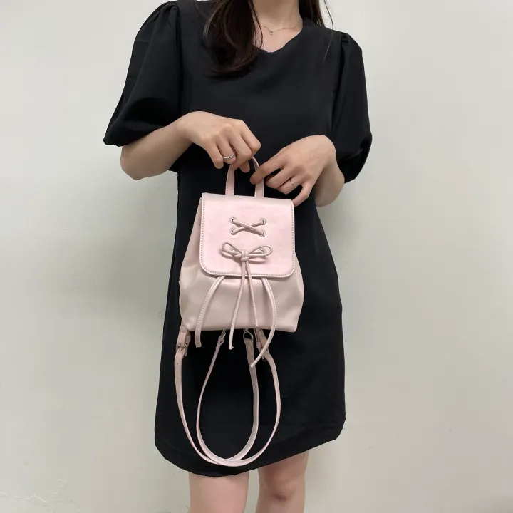 [🎀 최저가 / 발레코어🎀] 코르셋 리본 체인 백팩 상세 이미지 8