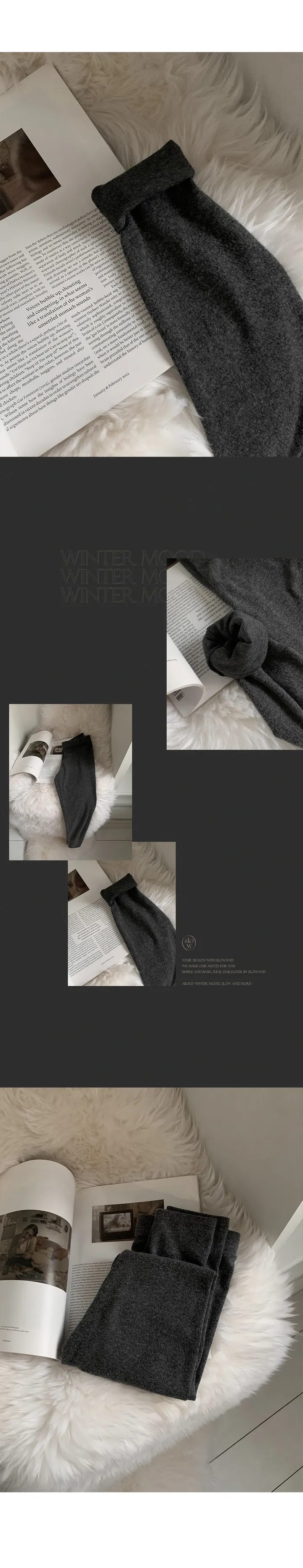 [🖤히트텍/데일리] 윈터즈 파스텔 히트레깅스 - 2 color (SLOWMADE/자체제작/레깅스/스판/무광/필수템) 상세 이미지 16