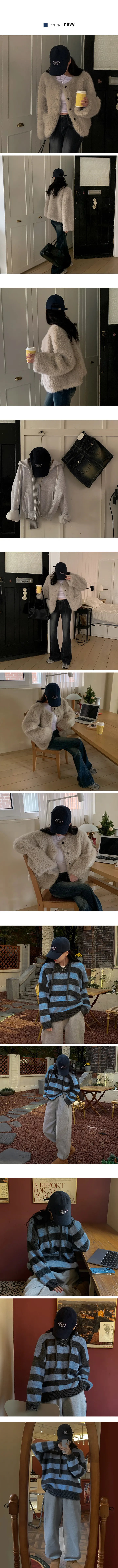 [소두핏✨/국내제작] 애틀랜타 패치 자수 피치 볼캡 모자 6color 상세 이미지 5