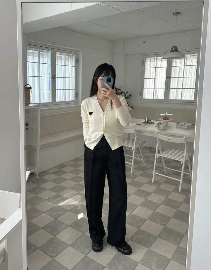 하트 가디건 브이넥 데일리 빠른출고 4color 상세 이미지 20