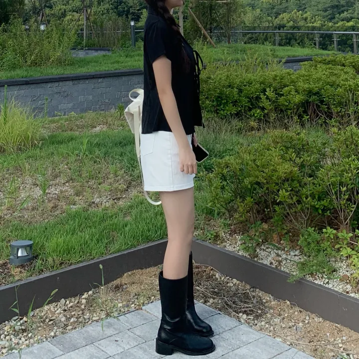 당일🚀[쿨여름팬츠!/군살커버] 하임 하이웨스트 스판 기본 반바지 3부팬츠 화이트팬츠 블랙팬츠 여름팬츠 상세 이미지 33
