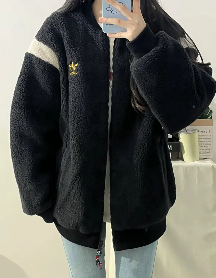 아디다스 남녀공용 오리지널스 셰르파 후리스 양털 뽀글이 봄버 리버서블 자켓 2컬러 IX4215,IX4214 상세 이미지 7