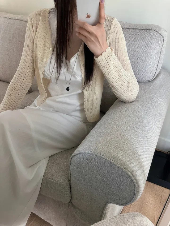 [썸머/데일리]웨이브 펀칭 썸머 가디건(4컬러) 상세 이미지 2