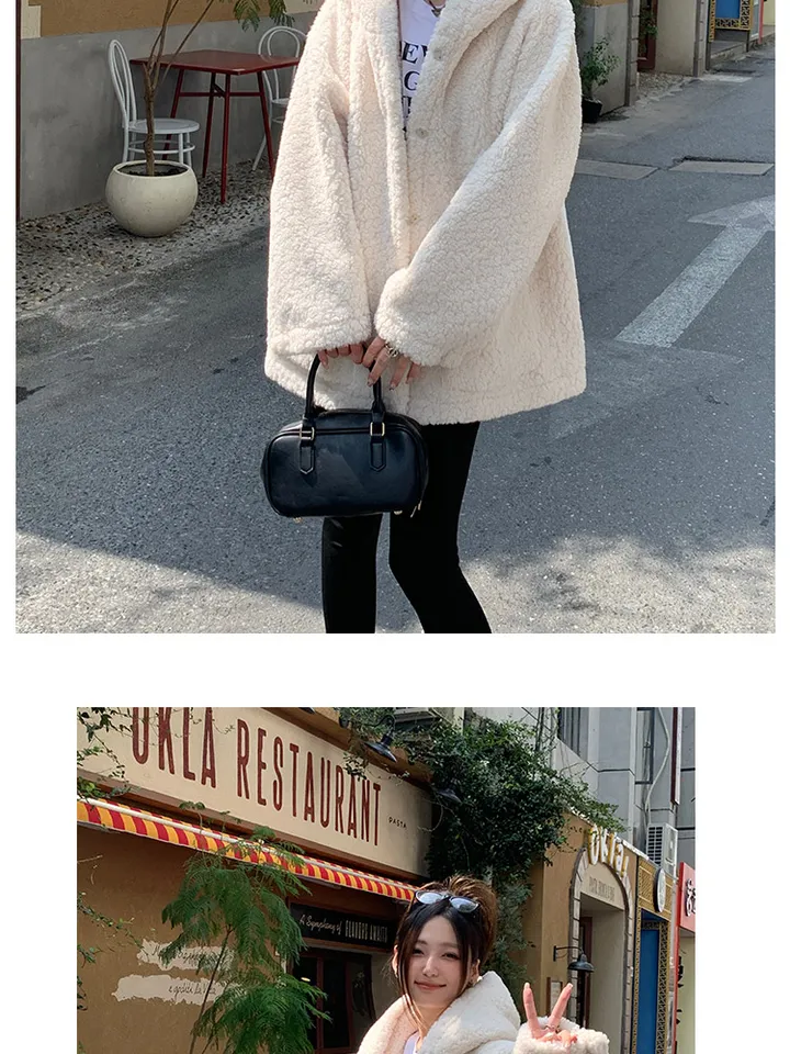 피글렛 양기모후드 무스탕 오버핏 후드집업 후리스 오버핏자켓 오버핏후드티 기모후드집업 투웨이후드집업 후드가디건 상세 이미지 15