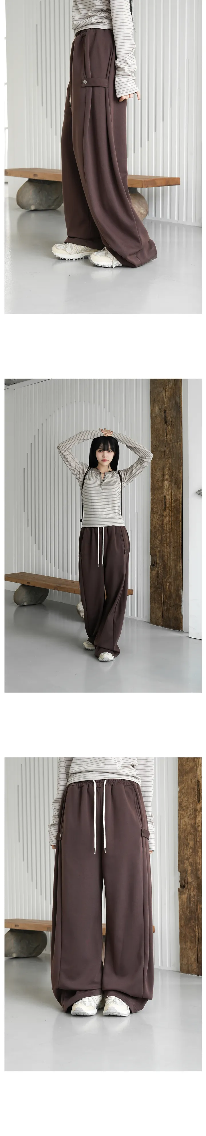 韓国発!【Binary01】Bau Folding Training Pants Bau Folding Training Pants - binary01