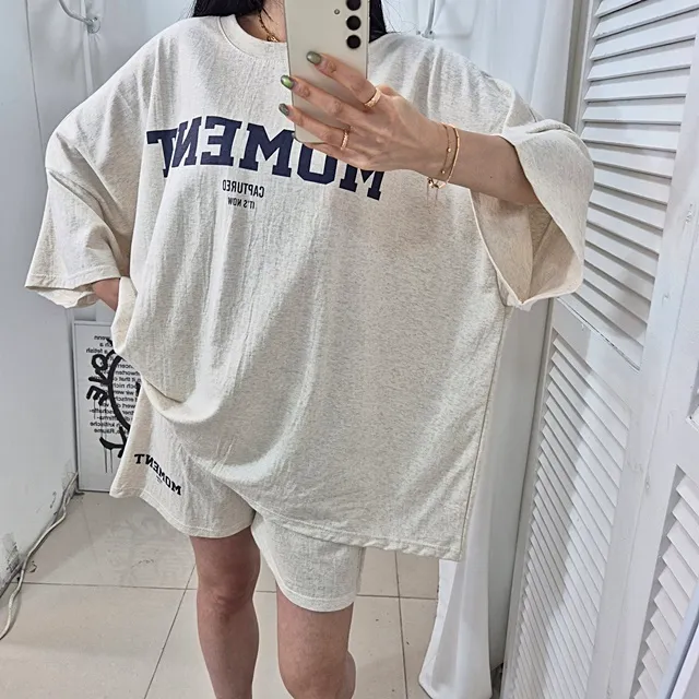 [4COLOR/~3XL] 오버핏 모먼트 트레이닝세트 상세 이미지 3