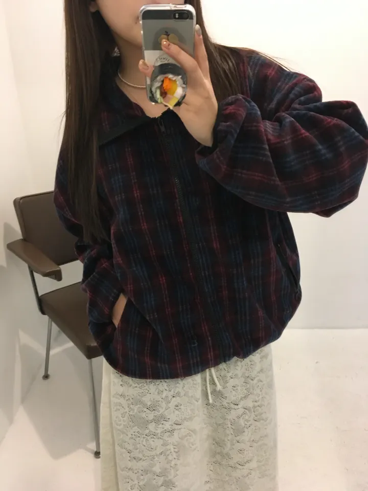 (2 color) 도쿄 체크 후리스집업 상세 이미지 30