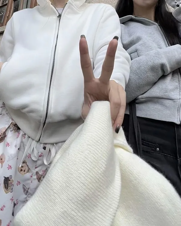 오늘 드림🖤크롭 슬림 후드집업 상세 이미지 12