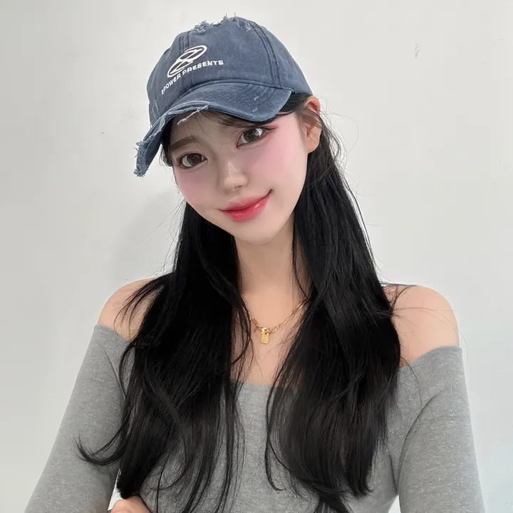 [🧢+팔찌+안경+캡가드증정❤/묶음할인✨] 캐피튜드 빈티지 리퍼 이파워 프리젠츠 볼캡 - 연예인핏 데일리 남녀공용 소두핏 레트로 소두핏 대두커버 연예인 아이돌 사계절 커플 모자 상세 이미지 44