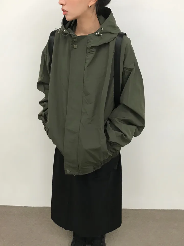 [인기🩶/간절기 아우터] 몬코 나일론 투웨이 바람막이 후드 윈드브레이커 자켓 (2color) 상세 이미지 5