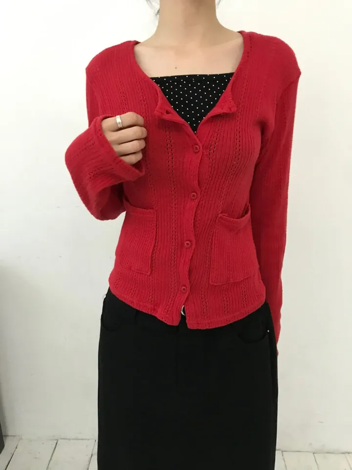 모에 펀칭 가디건(3color) 상세 이미지 36