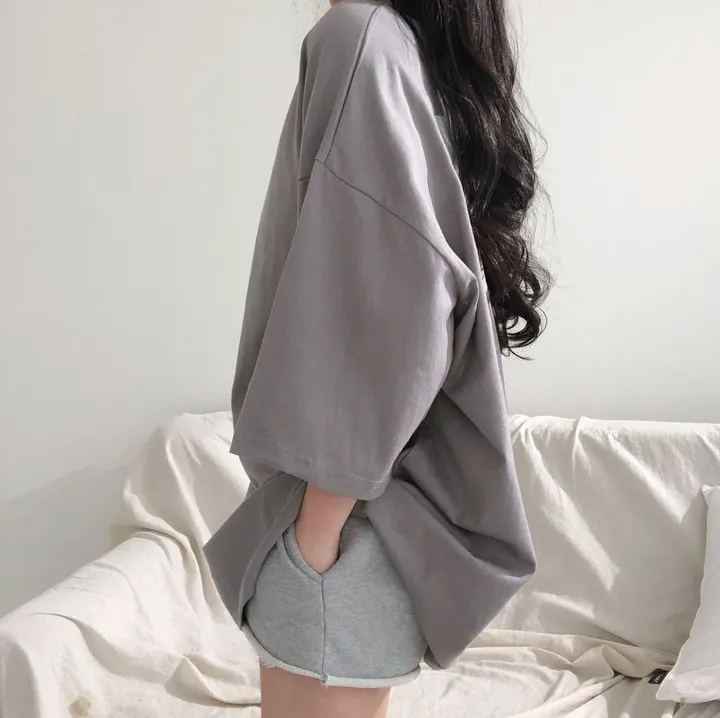 44~77 [감성프린팅!] 에밀리 오버핏 반팔 3color 상세 이미지 18
