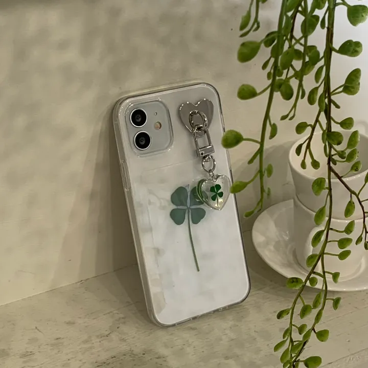 [케이스세트🍀] 생화 클로버 키링 케이스 real clover keyring phonecase (행운선물/졸업선물/수능선물/스승의날선물/어버이날선물/친구선물) 상세 이미지 21