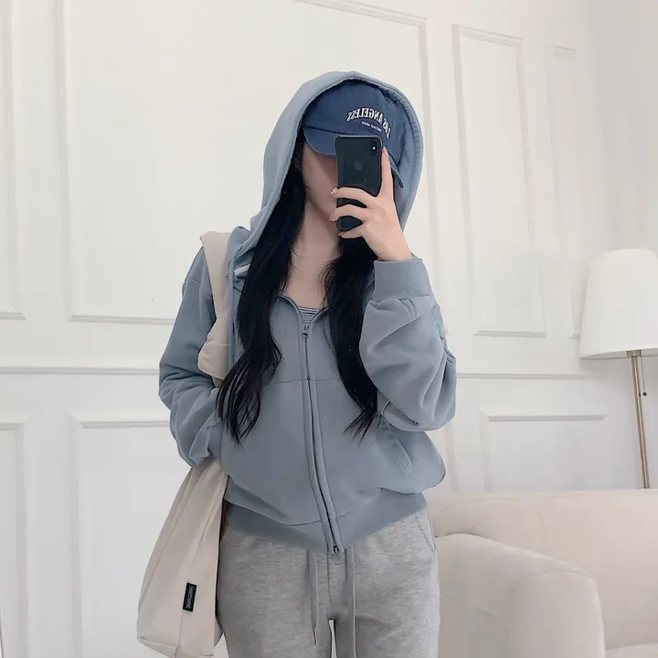 [ 기본,롱 - 기장선택!] 12color, 투웨이 아방 양지퍼 루즈핏 긴팔 후드 집업 jk-0253 상세 이미지 20
