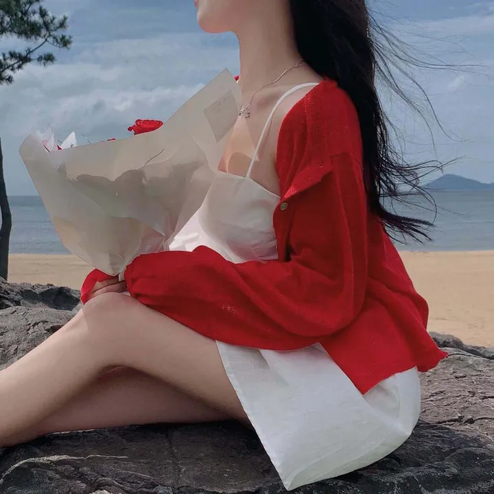 [재진행❤️/주문폭주]러블리 한도초과, 리본 자수 라운드넥 니트 가디건 상세 이미지 15