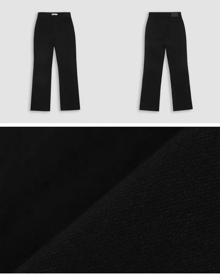 [🖤핏보장] 프리미엄 세미부츠컷 블랙진 (+베이직/롱ver) - 4 size (SLOWMADE/자체제작/부츠컷/인생데님/난스판/키작녀바지/블랙데님/사이즈세분화) 상세 이미지 7