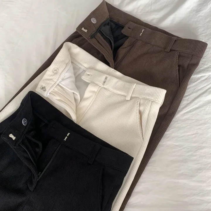 *코듀로이* ~2XL [기장선택/융기모] 도톰 스판 골덴 히든밴딩 하이웨스트 슬림부츠컷 슬랙스 고퀄 몸매보정 키작녀 키큰녀 빅사이즈 상세 이미지 10