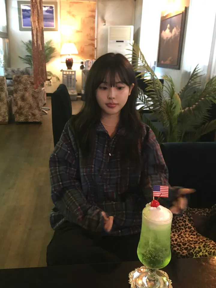 (2 color) 반집업 기모 체크 후리스 상세 이미지 6