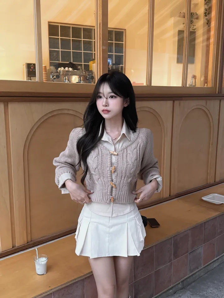 [아방핏/fw] 엘리 떡볶이 꽈배기 니트 가디건 상세 이미지 23