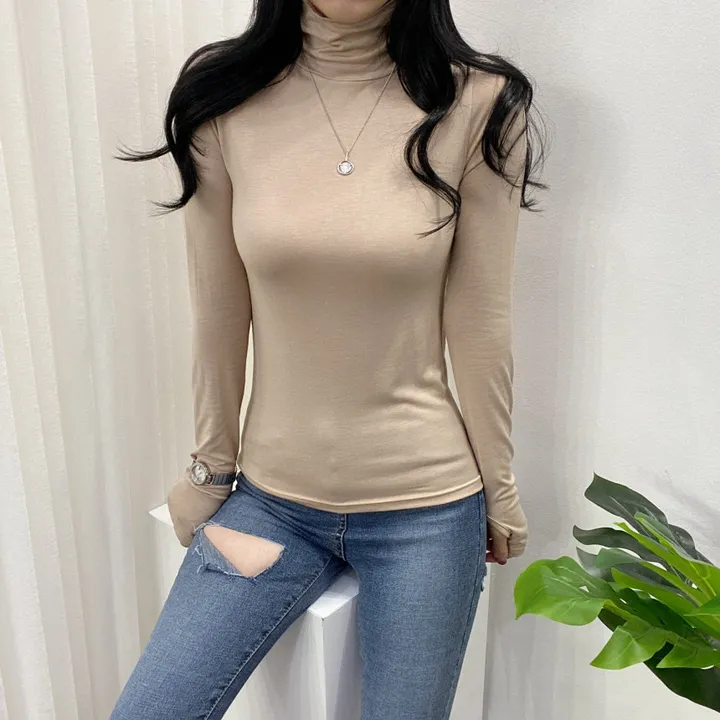 🚀당일발송🚀[묶음할인/8컬러] 가을 겨울 로하 워머 폴라 티셔츠 이너티 상세 이미지 23