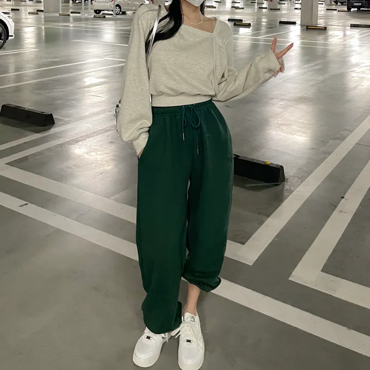 [8color/MADE] 하이퀄리티 웨하스 탄탄 와이드 조거팬츠 봄트레이닝 상세 이미지 152