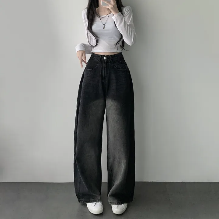 *주문1등* [골반생성/색감대박] 옆핀턱 빈티지 워싱 와이드 롱 데님 팬츠 청바지 상세 이미지 16